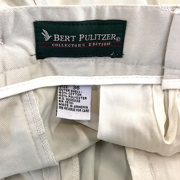 Bert Purlitzer Men’s Shorts New with Tags Khaki Stone Color Size 36 - Picture 14 of 16